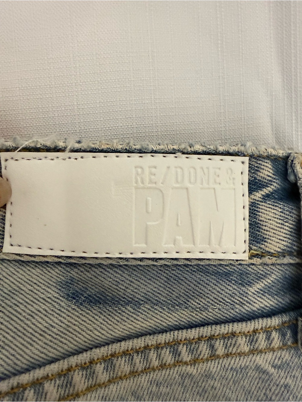 Re/Done Light Blue Straight Leg Jeans - Picture 7 of 9
